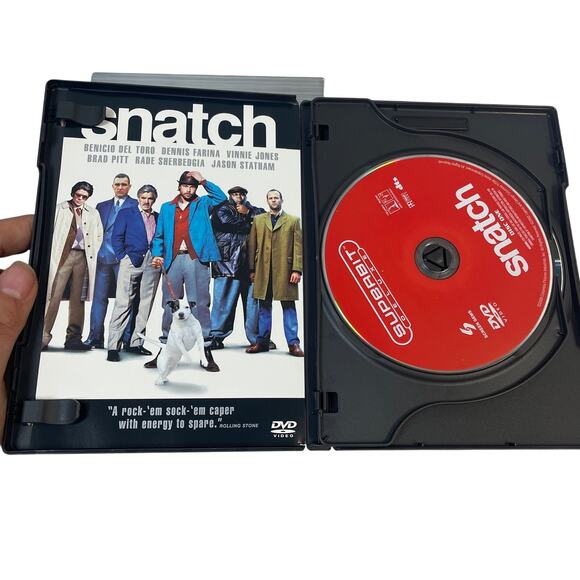 Vintage 2000 Superbit Deluxe Snatch Brad Pitt Farina Benicio Del Toro Movie DVD - Picture 2 of 3